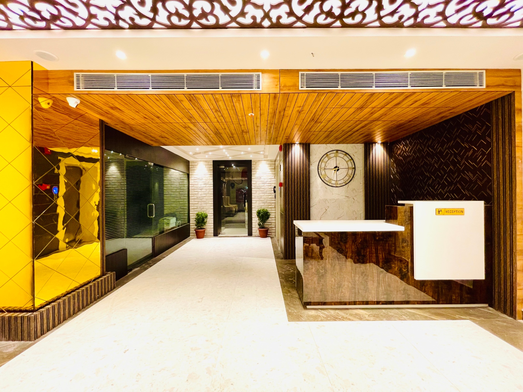 Elegant reception lobby